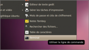 Ouvrez une fenêtre de terminal dans Ubuntu