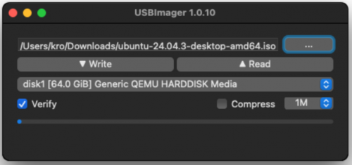 Capture USBImager sous macOS Capture USBImager sous macOS