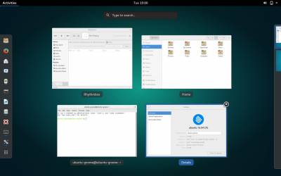 Un aperçu de l'interface GNOME Shell Un aperçu de l'interface GNOME Shell